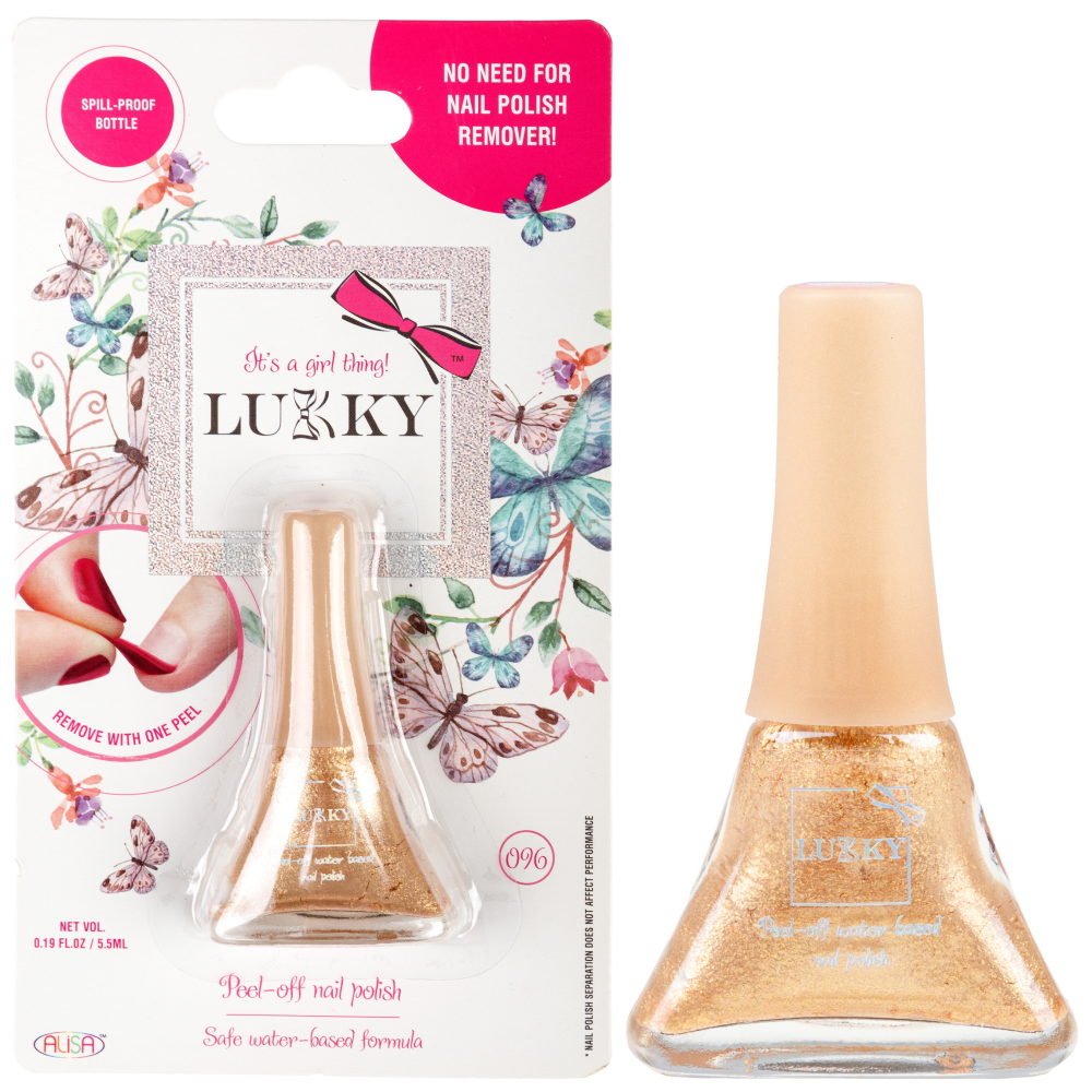 Лак Lukky цвет 096 Золотой Металлик, блистер