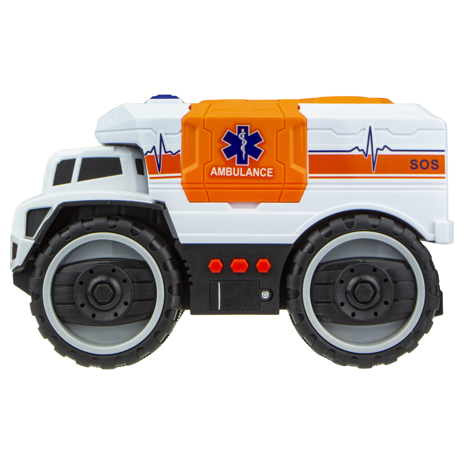 Скорая помощь машинка 1TOY Экстренные службы грузовик со светом и звуком