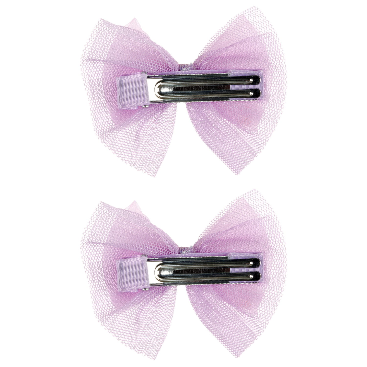 Заколки для волос Lukky Fashion Бантик Шифон и Шёлк, детские, для девочки, зажимы, 3 цвета в ассортименте, набор 2 шт.