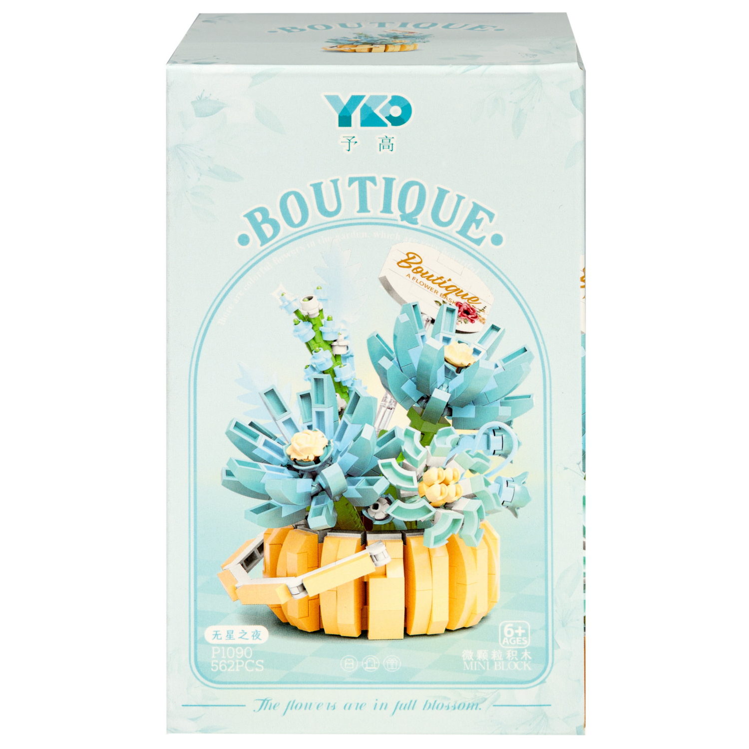 Конструктор 1TOY Blockformers "Голубые цветы", 562 детали