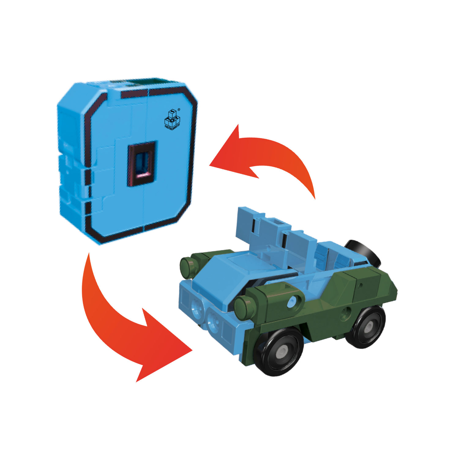 Игрушки трансформеры 1TOY Трансботы Боевой расчет, математика для дошкольников, для девочек и мальчиков, комплект из 10 цифр