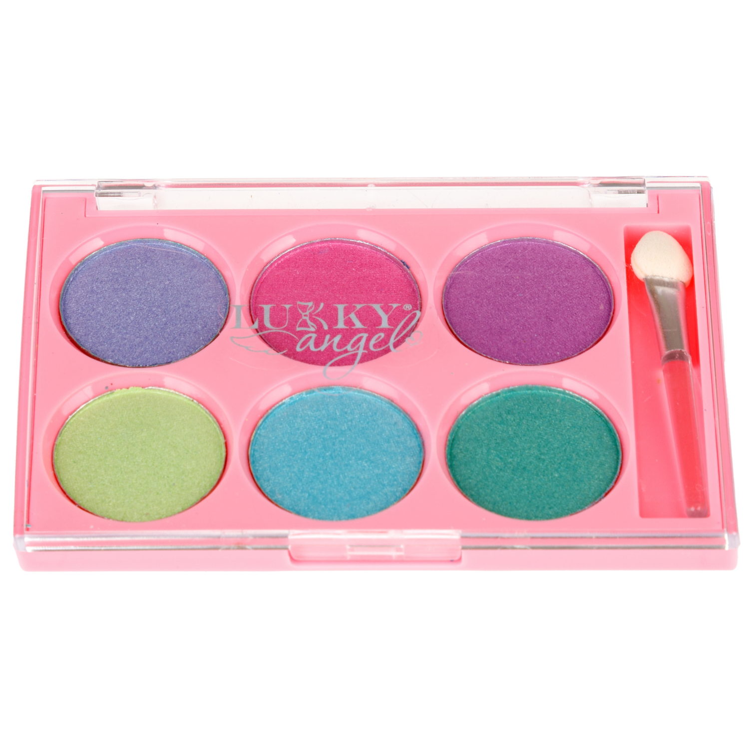 Тени для век детские пудровые Lukky Angel «Неон», 6 цветов, 7,8 г
