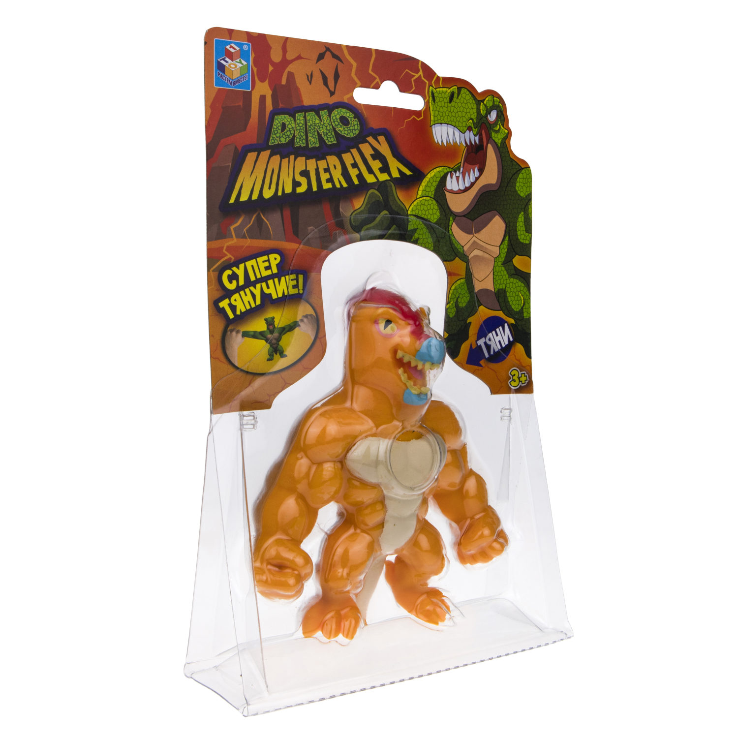 1TOY MONSTER FLEX DINO, тянущиеся фигурки 14см, 14 видов в ассортименте