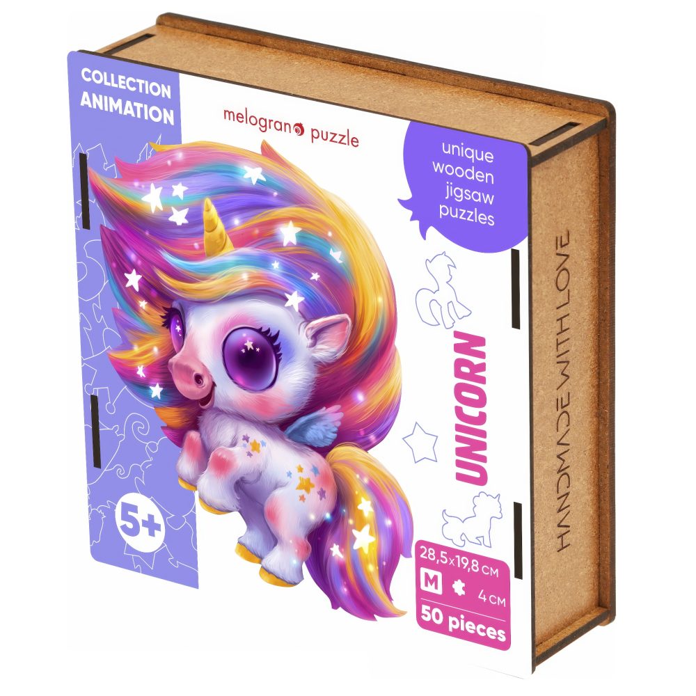 Пазлы Collection Animation Единорог Карамелька, 50 деталей