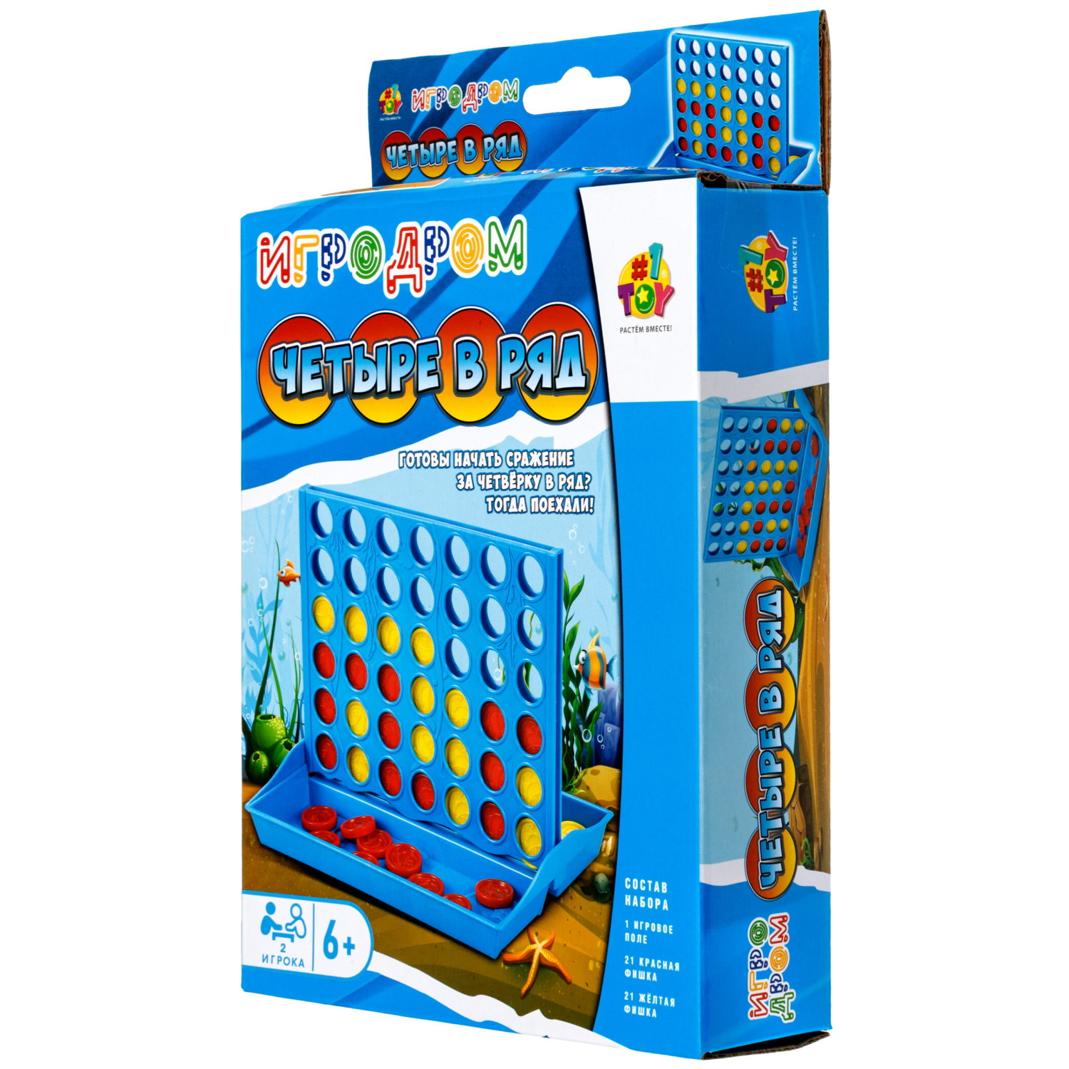 Настольная игра 1TOY Игродром Четыре в ряд