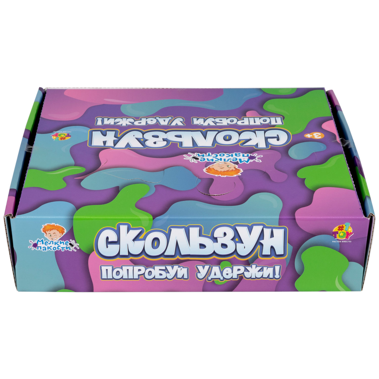 Скользун с блестками 1TOY,11х4 см, 4 цвета в ассортименте