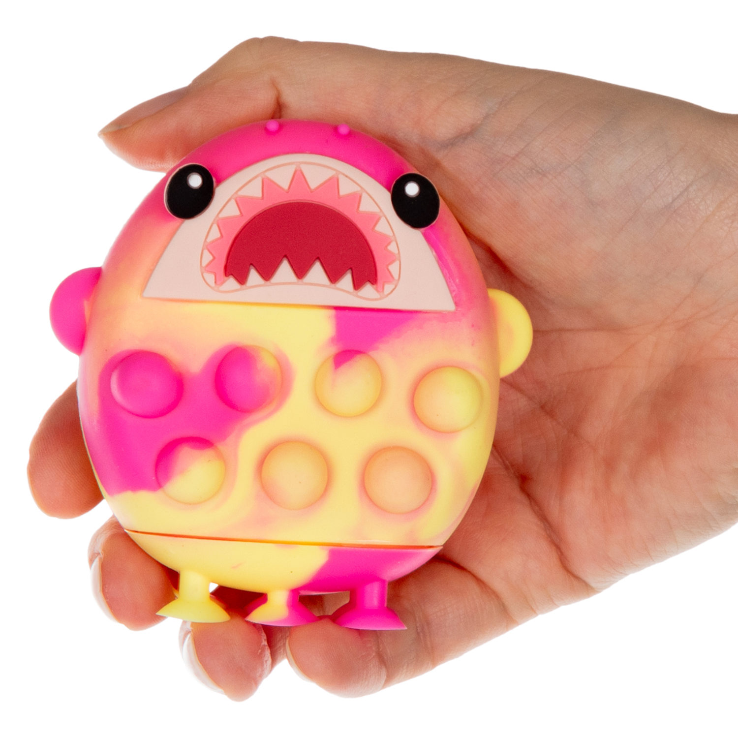 1toy Жмяка Hit Pop It "Акула" на присосках, 8х7х3,5 см, 3 вида в ассортименте
