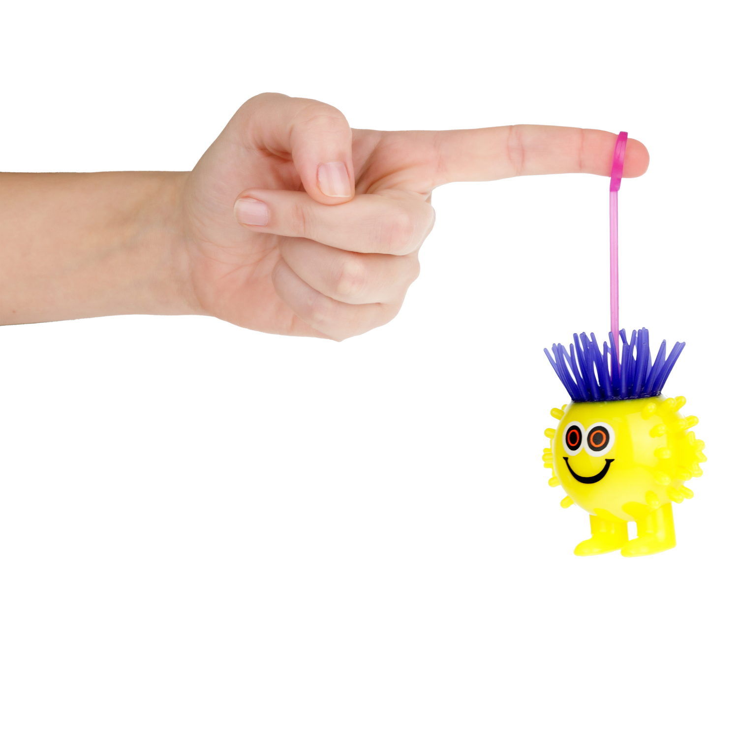 Светящаяся антистресс-игрушка для рук 1TOY Йо-Ёжик Тролль, для детей и взрослых, 4 вида в ассортименте