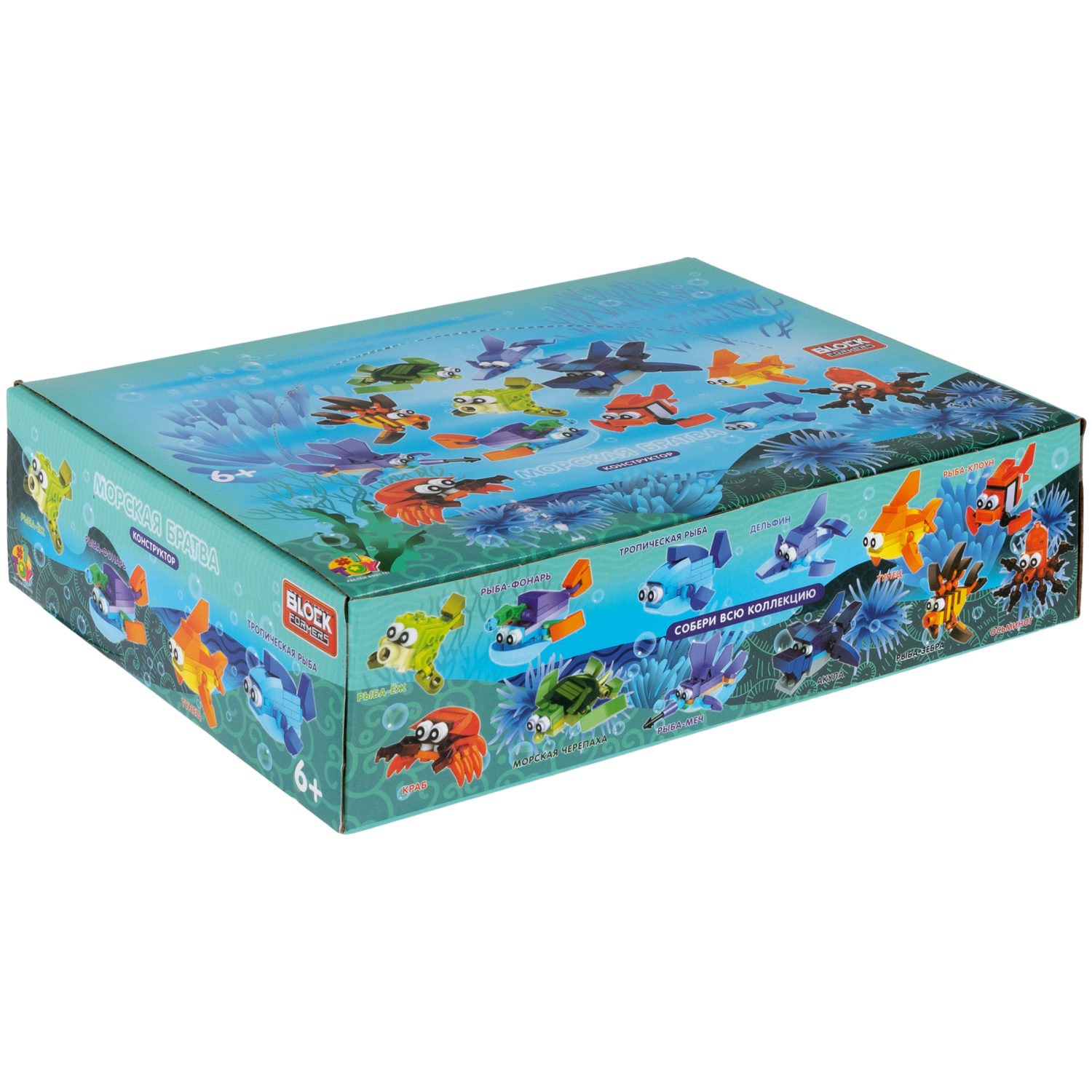 1TOY конструктор Blockformers "Морская братва", 12 видов в ассортименте