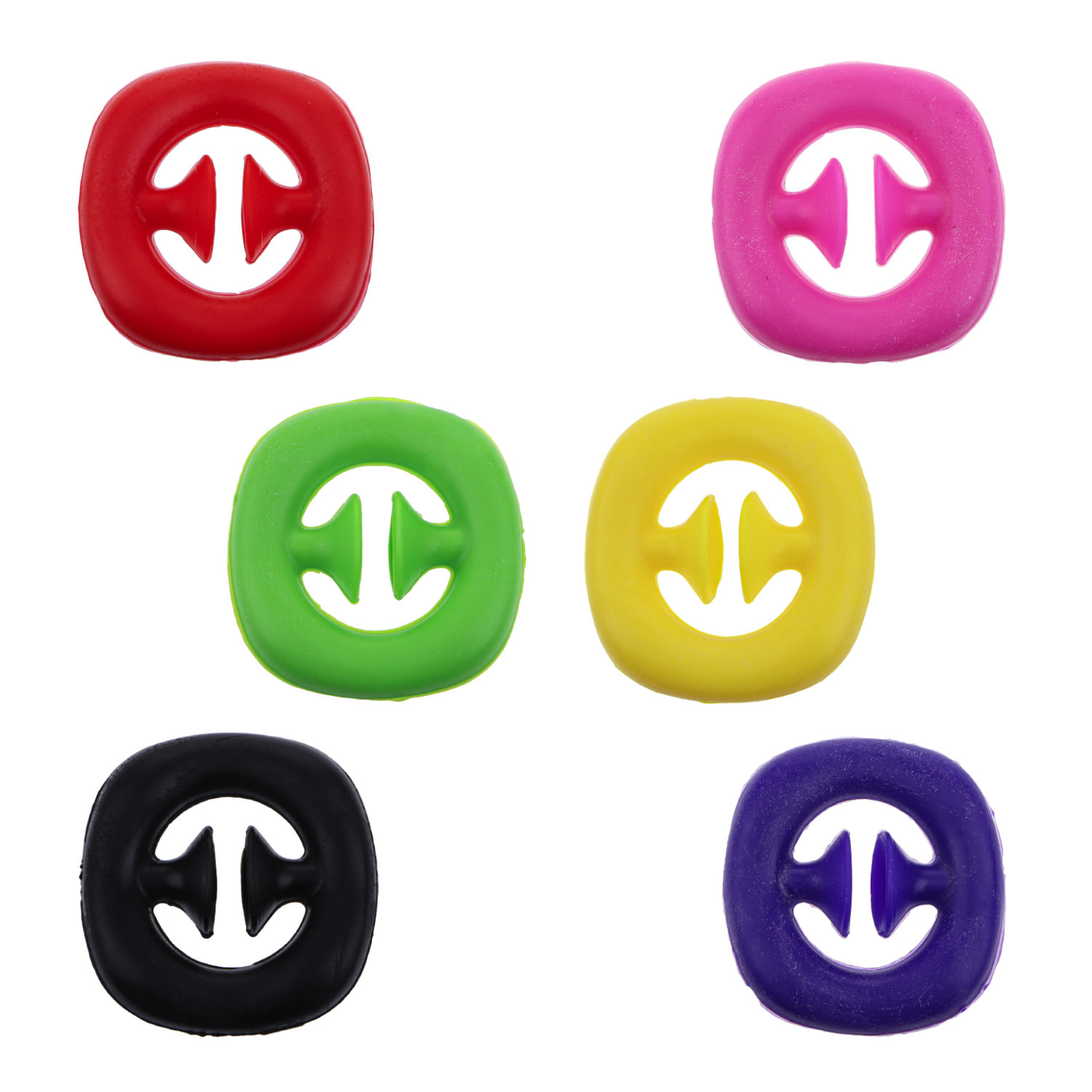 Эспандер-антистресс для кисти, одноцветный,6 цветов в ассортименте, 6*1,5см, пакет