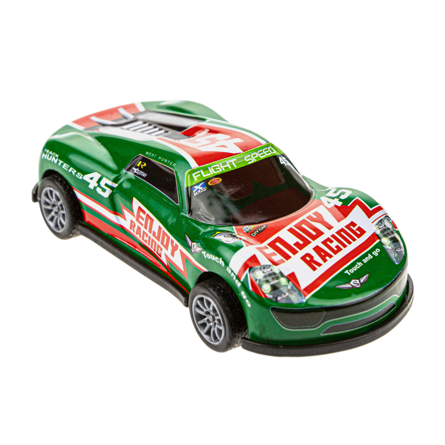 Набор металлических машинок 1TOY Драйв, инерционные, гоночные, маленькие, 7 см, 5 шт.