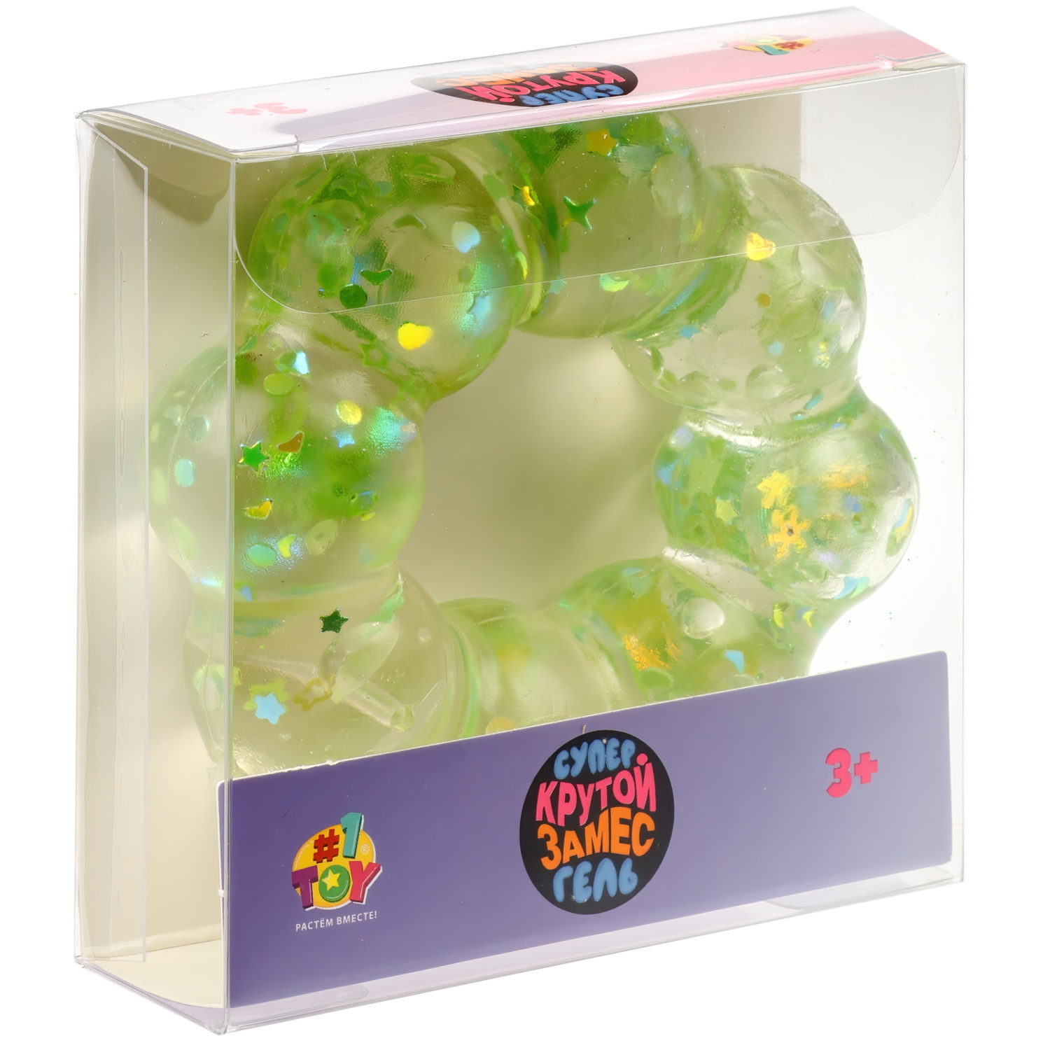 Игрушка-антистресс 1TOY Крутой замес «Супергель» браслет блестки 8*8 см