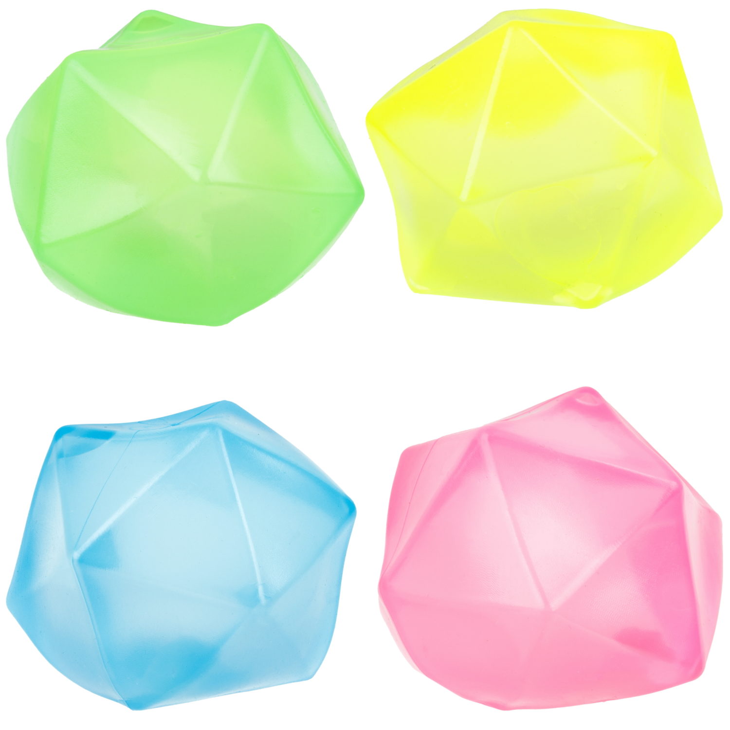 Антистресс-игрушка 1TOY Крутой замес Супергель шар полигональный,  в ассортименте, 6 см