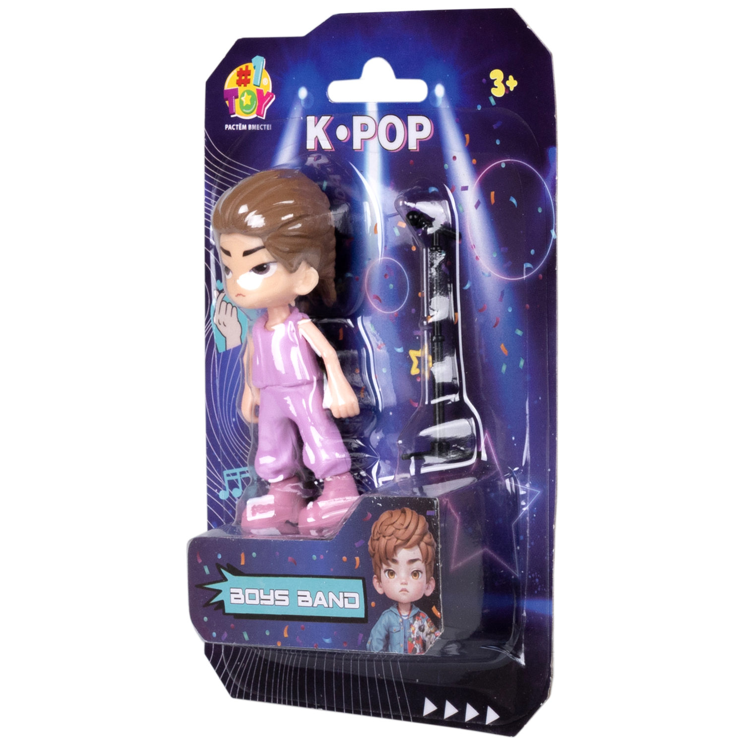 Кукла 1TOY K-POP Boys band с музыкальными инструментами, 6 видов в ассортименте