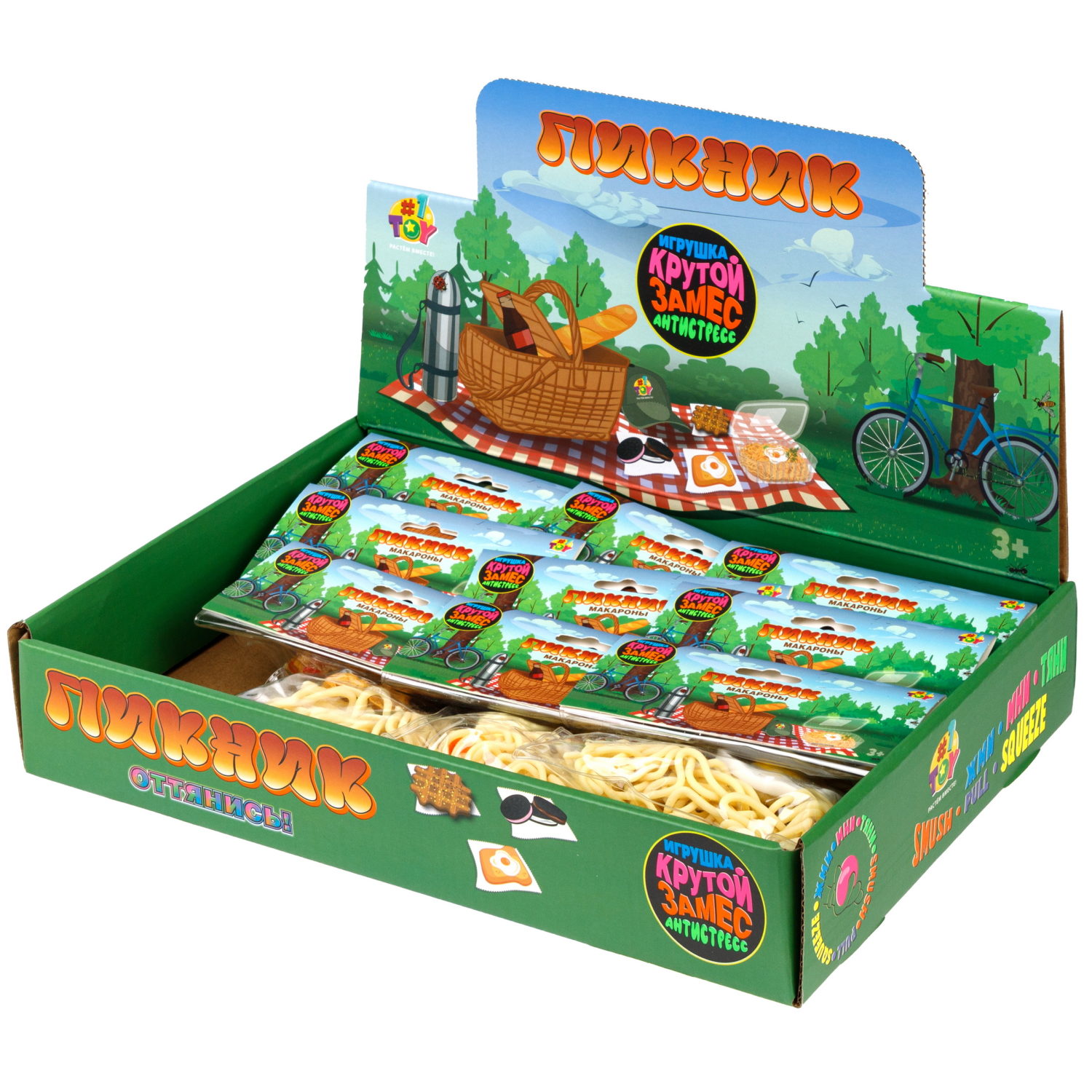 Игрушка-антистресс 1TOY Крутой замес «Макароны», в ассортименте