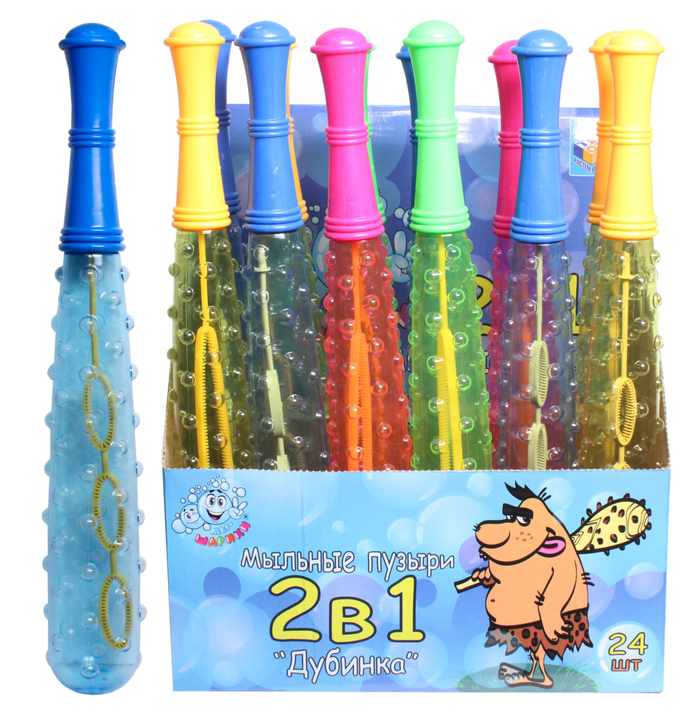1TOY Мы-шарики! мыл.пуз., дубинка, 190 мл, 29 см, д/б