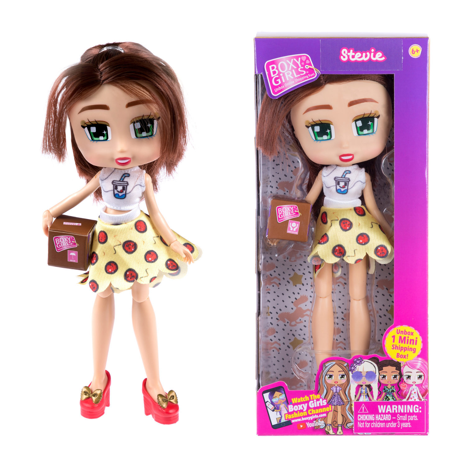 Кукла 1TOY Boxy Girls Stevie 20 см, 1 коробочка с аксессуаром в комплекте
