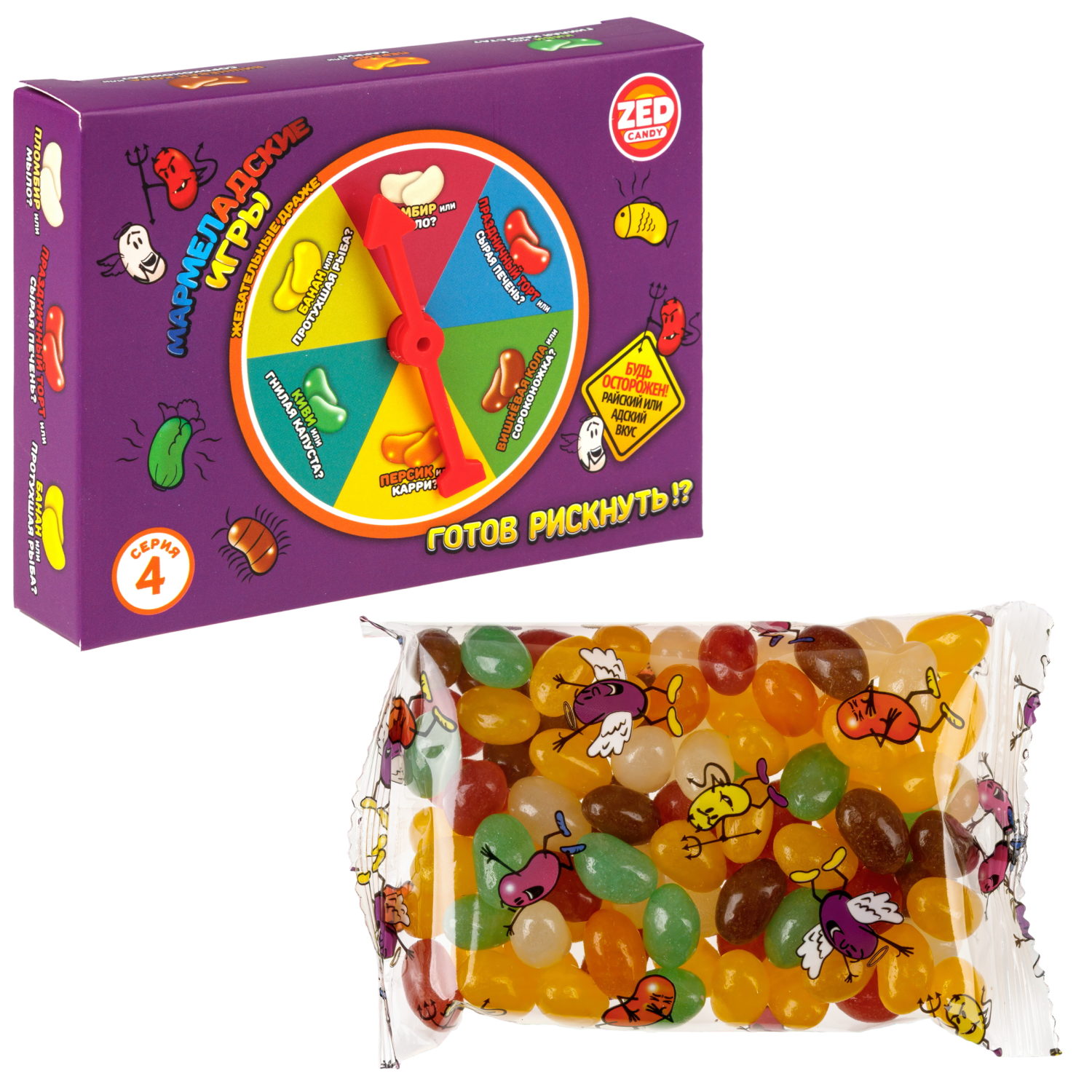 МАРМЕЛАДСКИЕ ИГРЫ набор 4 серия, блок 1 шт. (120г х 24)