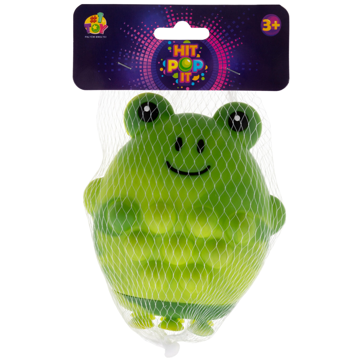 1TOY Жмяка Hit Pop It "Животные" 11х9х5 см, 5 видов на присосках в ассортименте