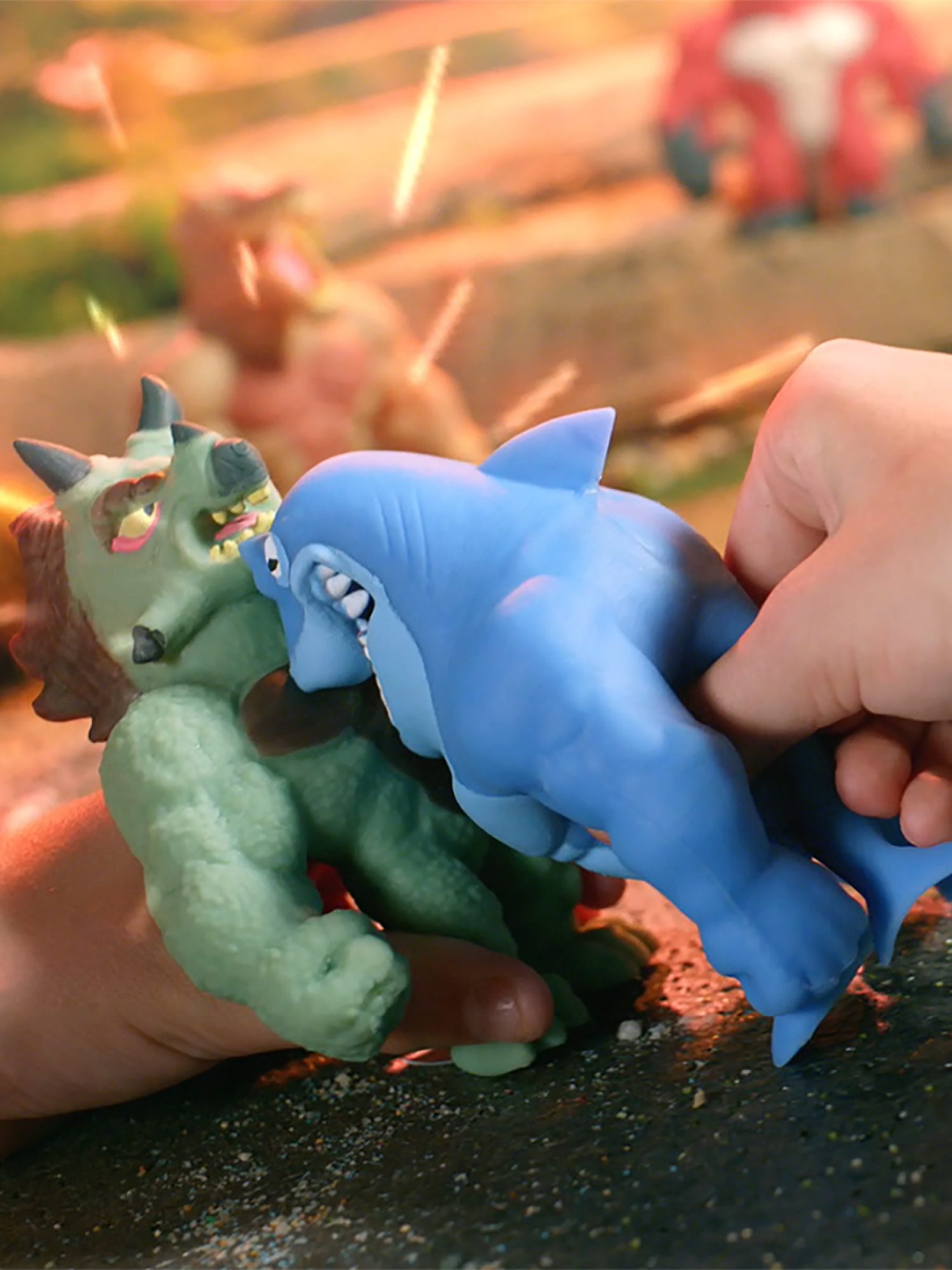 Тянущиеся фигурки 1TOY Monster Flex Dino, Шарко, монстр тянучка, 14 см