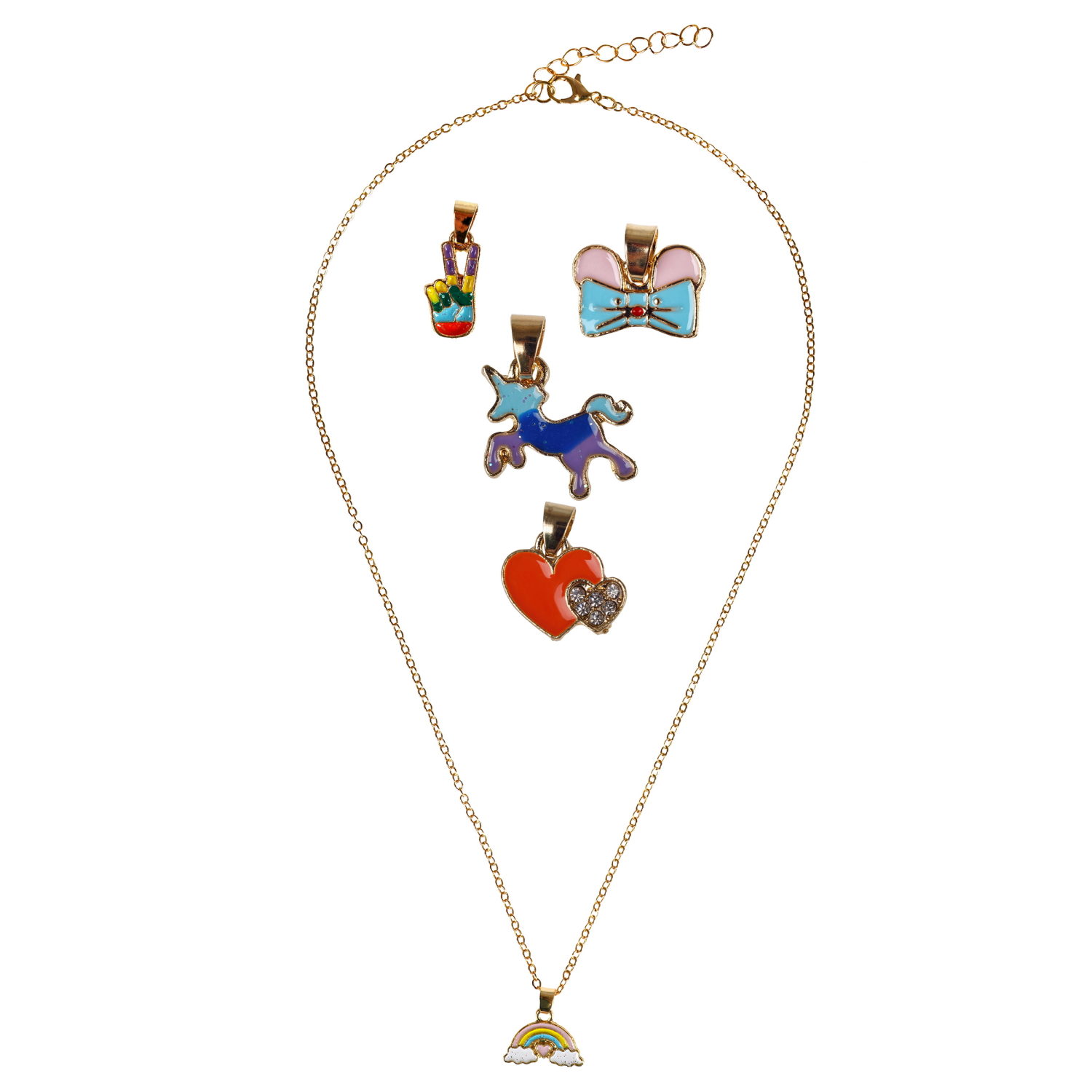 Цепочка с 5 шармиками Lukky Fashion "Девичьи штучки"