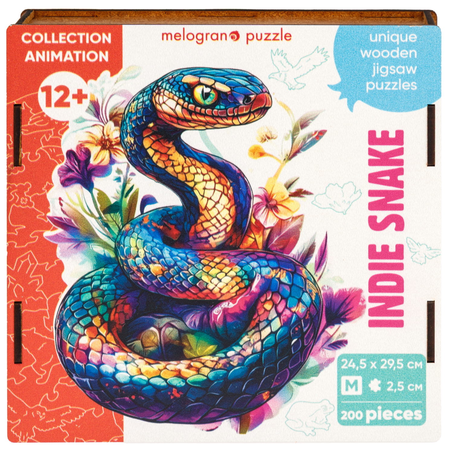 Деревянные пазлы Collection Animation Индийская змея, 200 деталей