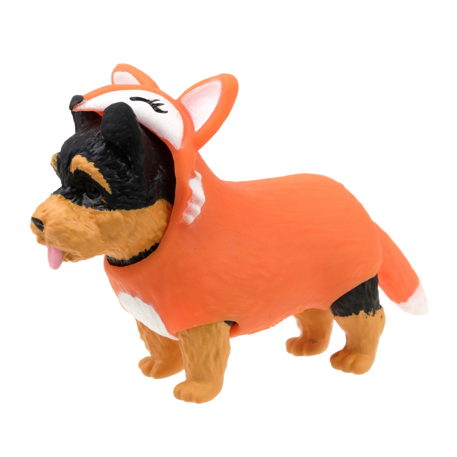 Антистресс игрушка 1TOY Прокачка для собачки серия 3, тянущаяся собачка в костюмчике, тянучка Йоркшир - лисичка