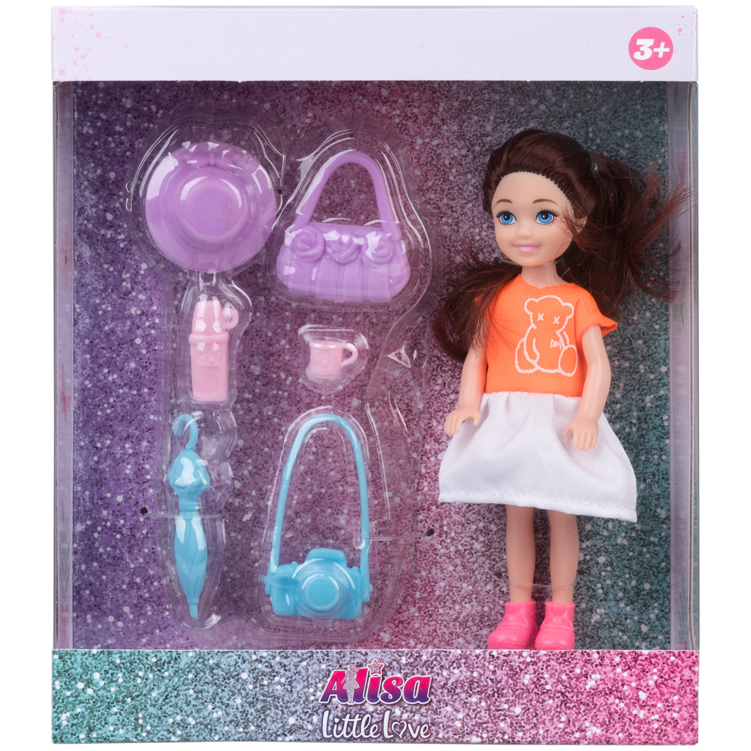 Кукла Alisa Little Love 15,2 см, брюнетка, с аксессуарами