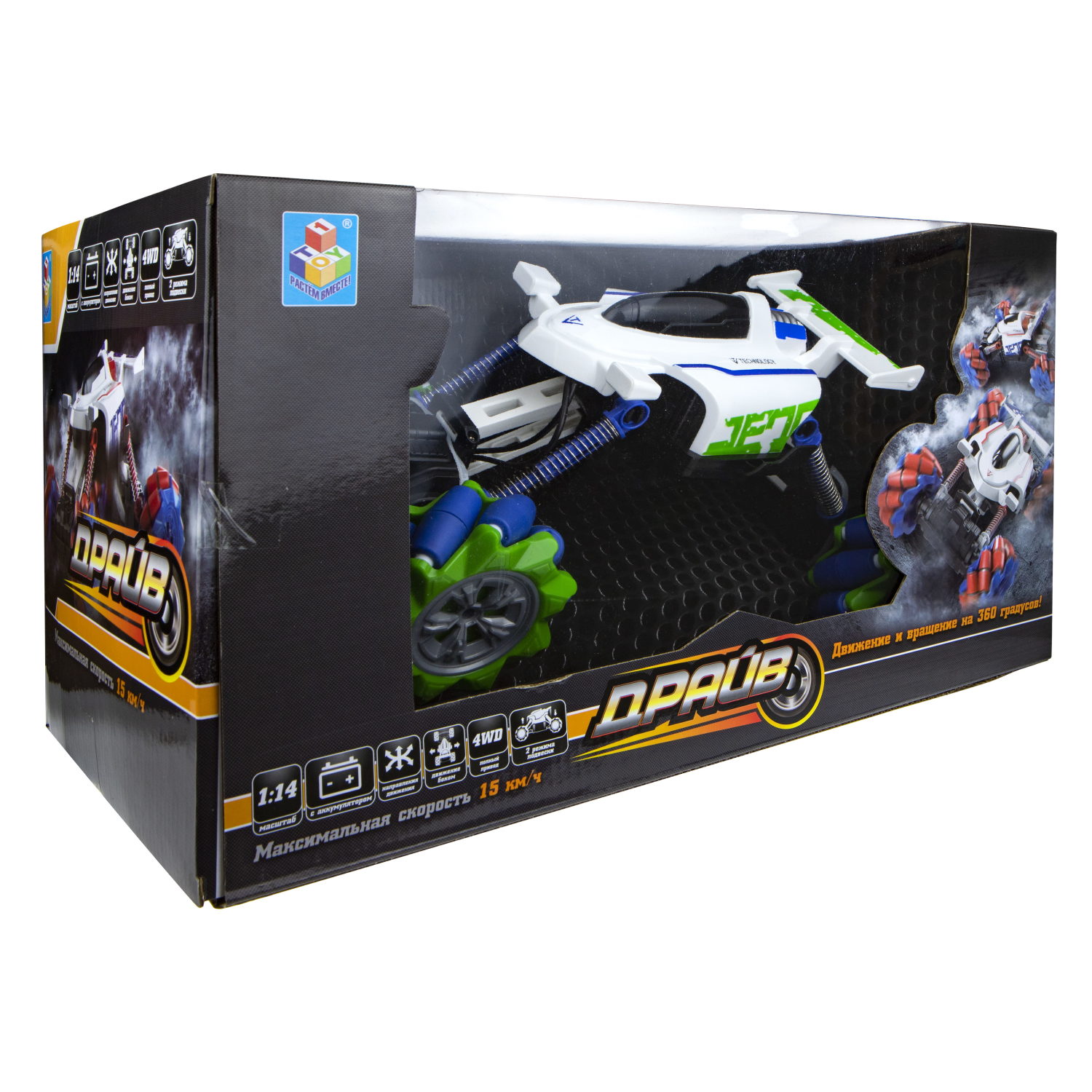 Машинка на пульте управления 1TOY  внедорожник