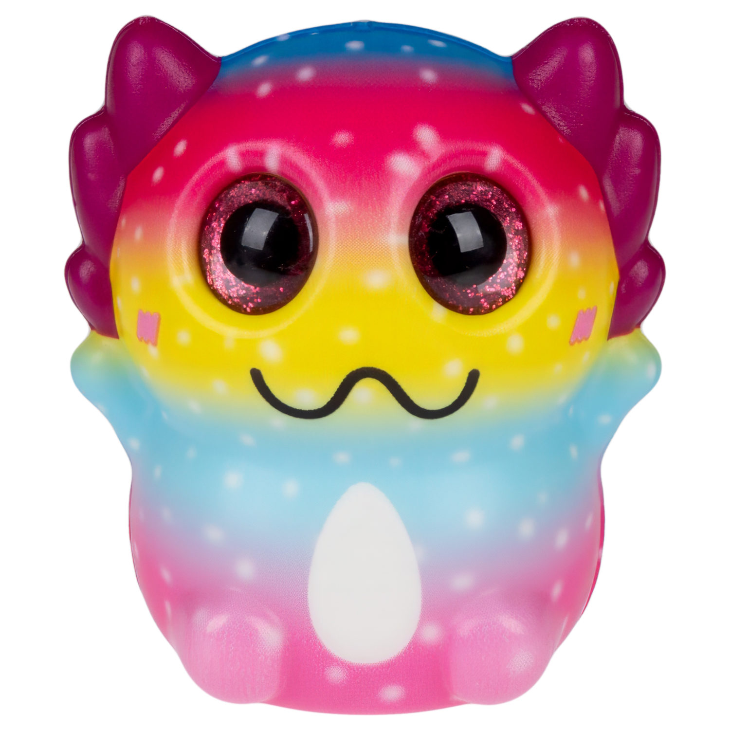 Глазастый сквиш 1TOY Аксолотль, игрушка-антистресс для рук, жмякалка, 9х7,8 см, 6 видов в ассортименте