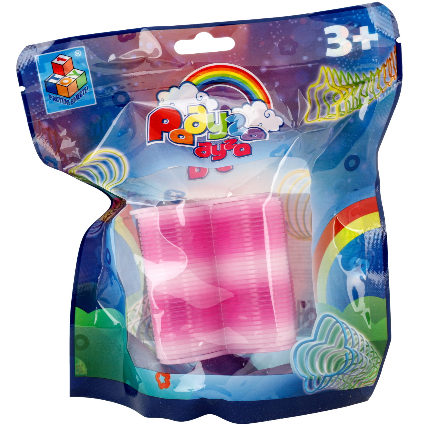 Пружинка радуга 1TOY «Радуга-дуга», 4 вида в ассортименте