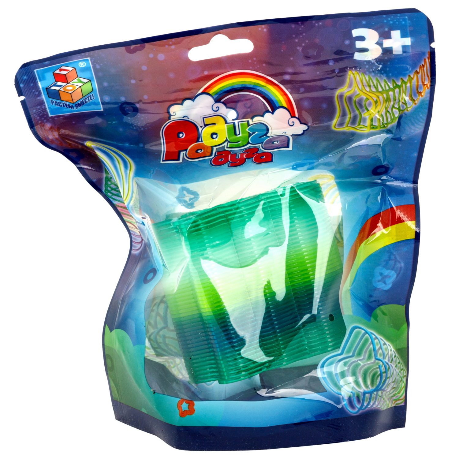 Пружинка радуга 1TOY «Радуга-дуга», 4 вида в ассортименте