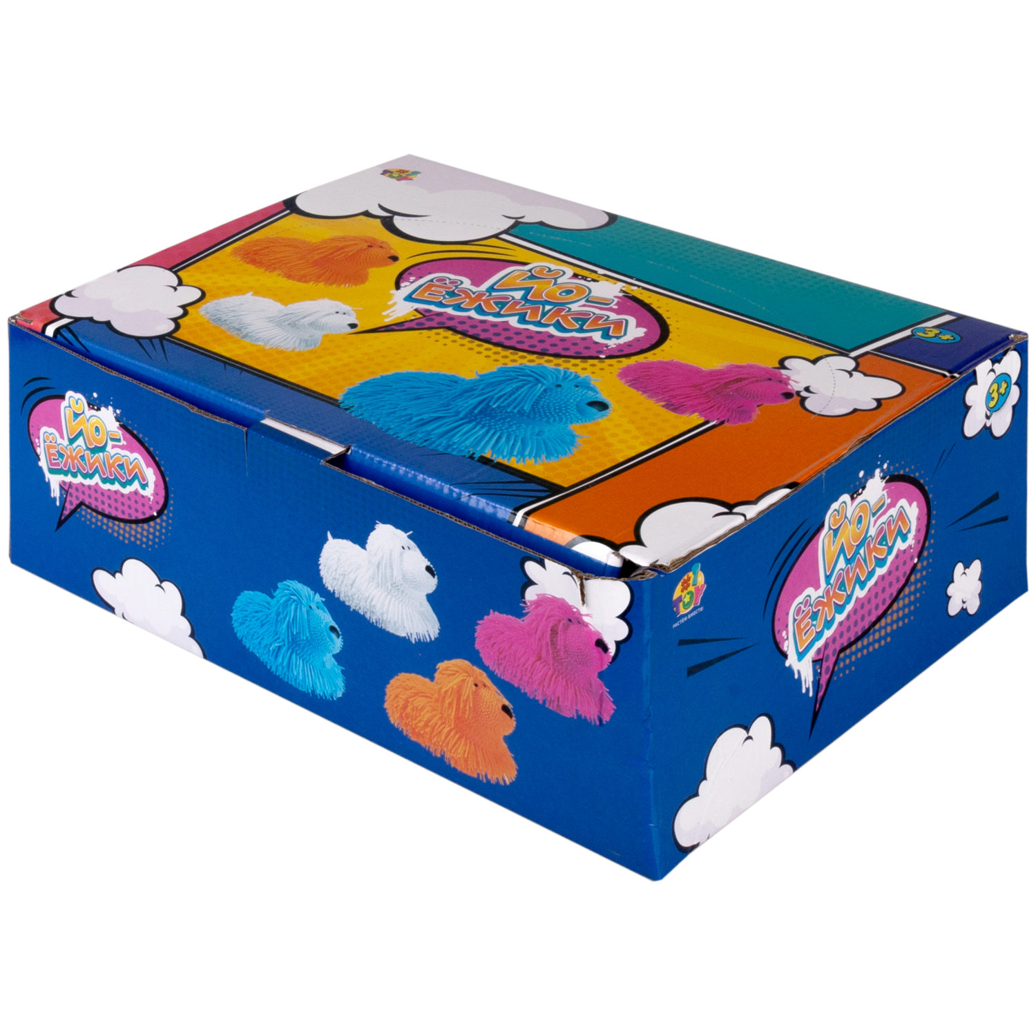 Игрушка-антистресс для рук 1toy Йо-Ёжики, "Собака" 20 см, 4 цвета в ассортименте