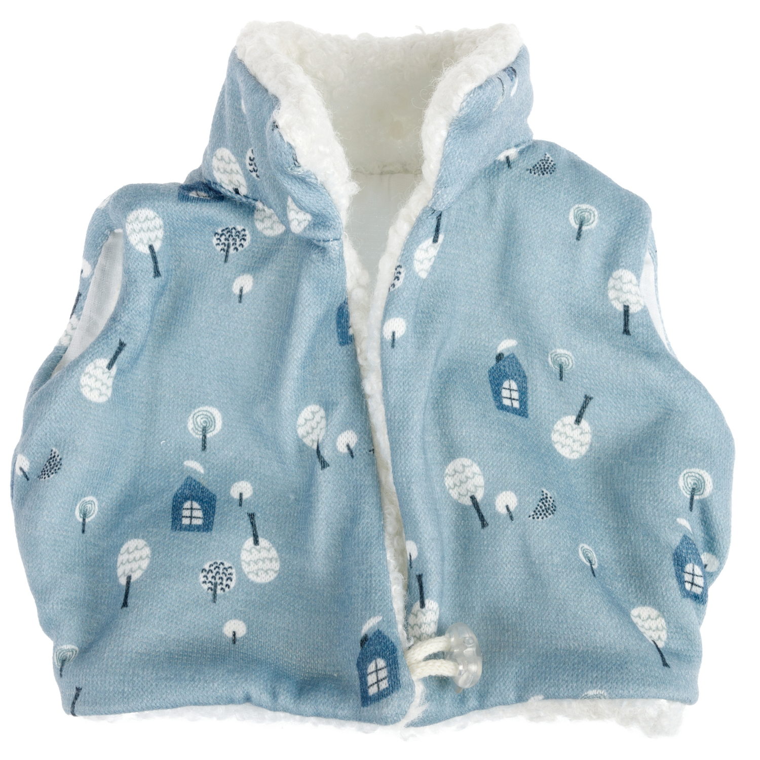 Arias Reborn Bruno новорожденный пупс мягкий 45 см., в голубой одежде, с соской, с одеялом,кор.