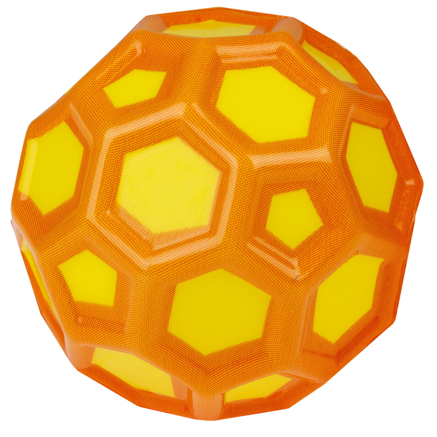 Мяч 1TOY Крутой замес Moon Ball пятиугольник, 5 см, желто-оранжевый