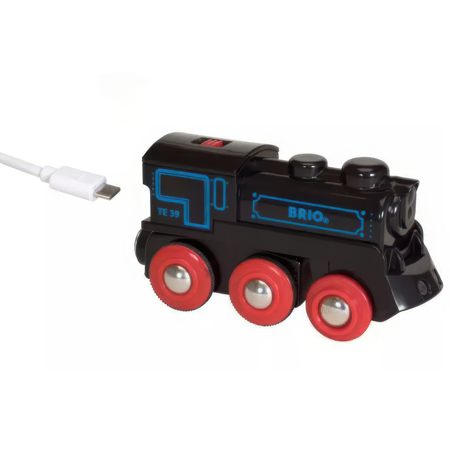 Ретро-паровоз BRIO, со светом, с mini USB-кабелем