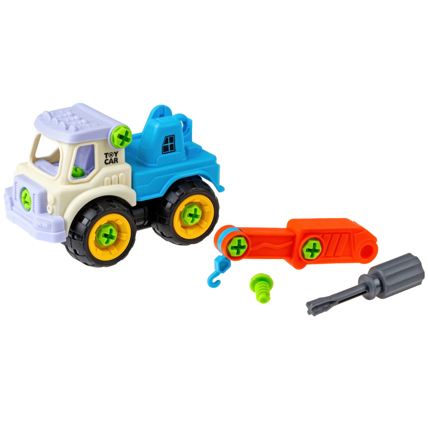 1toy Новостройка строительная техника, сборно-разборная, в асс. 4 вида (пакет)