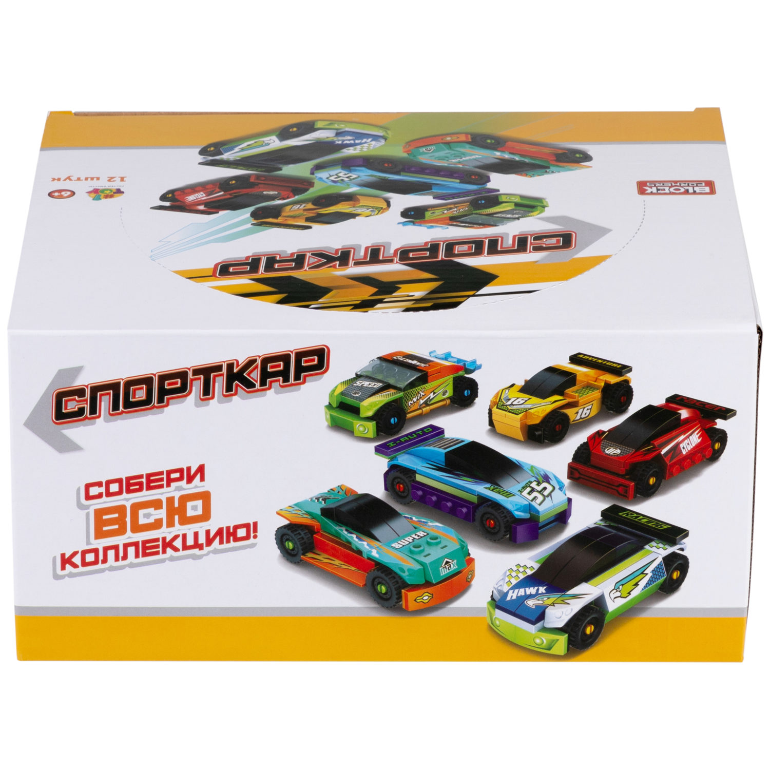 1TOY конструктор Blockformers "Спорткар", в ассортименте 6 видов