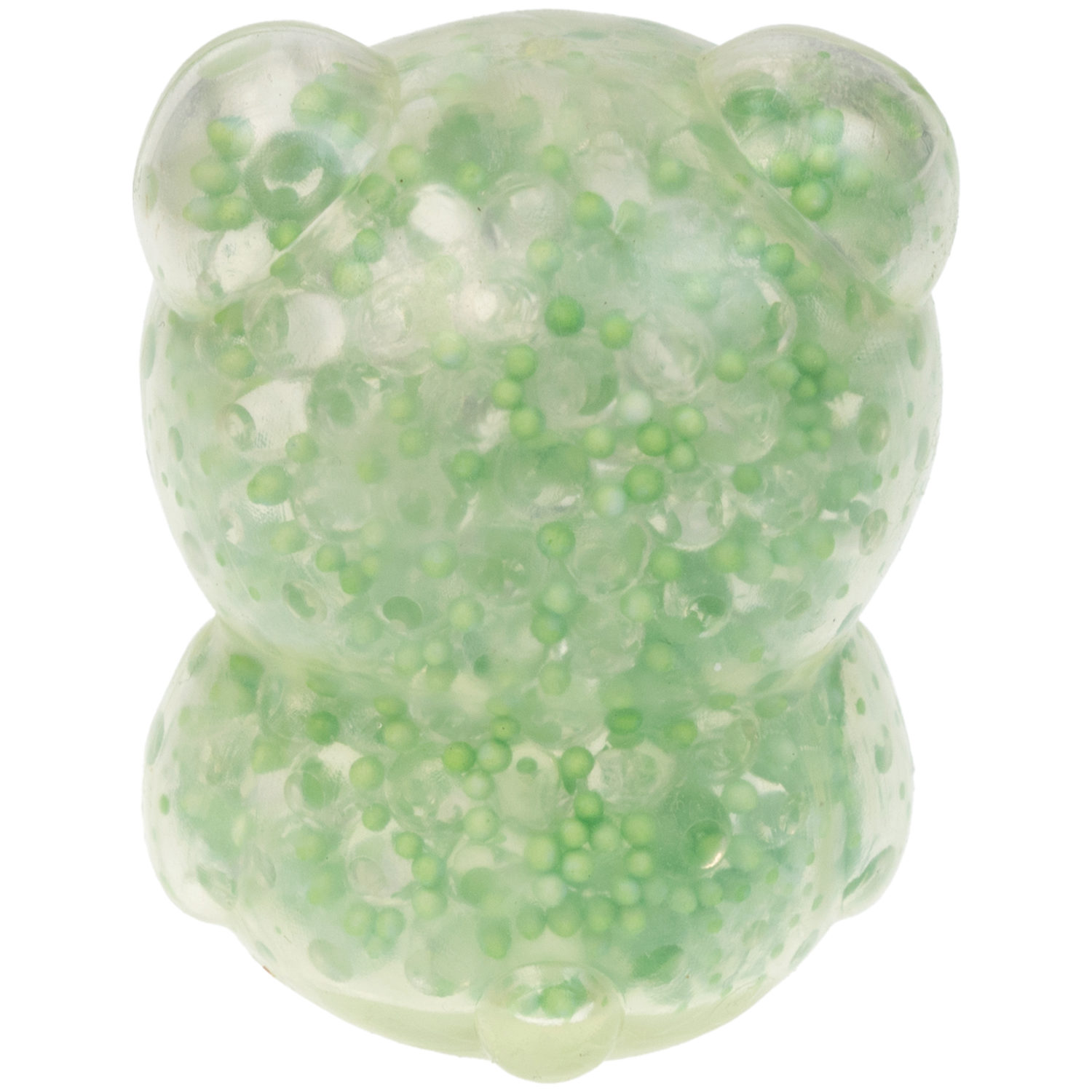 1toy Жмяка, "Медвежонок" с мелкими шариками 6х4,5х5 см, 4 вида в ассортименте