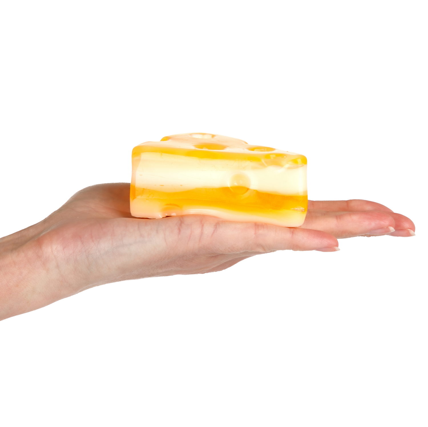 Игрушка-антистресс 1TOY Крутой замес Супергель «Сыр», белый