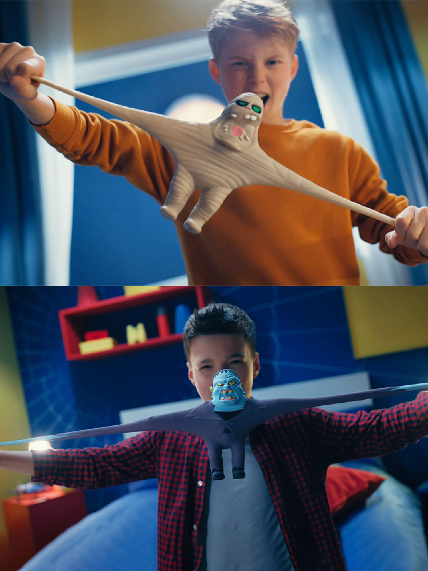 Тянущиеся фигурки 1TOY Monster Flex Maxi монстры тянучки, 21 см, 3 вида в ассортименте