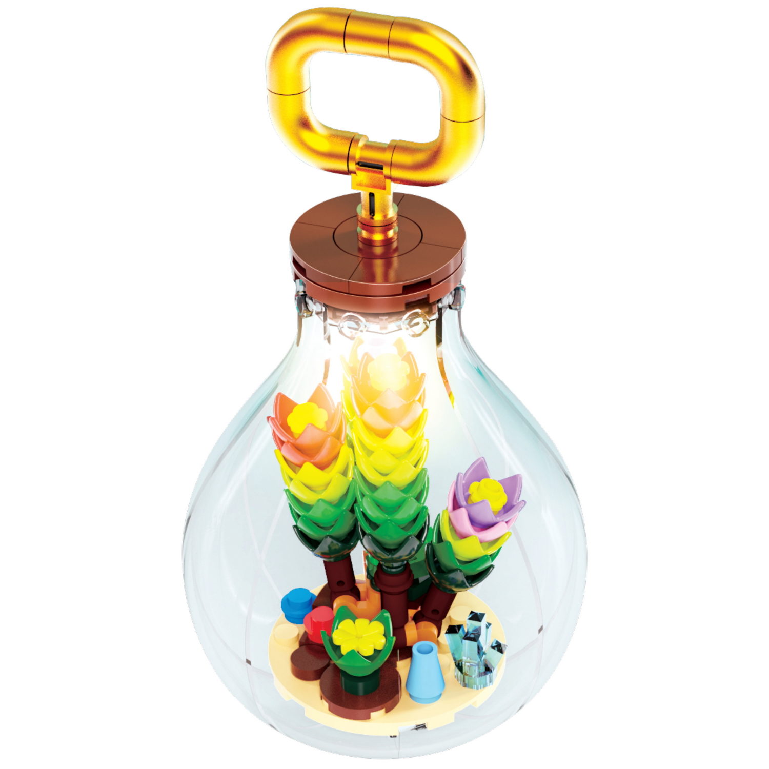 Конструктор 1TOY Blockformers Цветочная коллекция "Хавортия разноцветная", 98 деталей