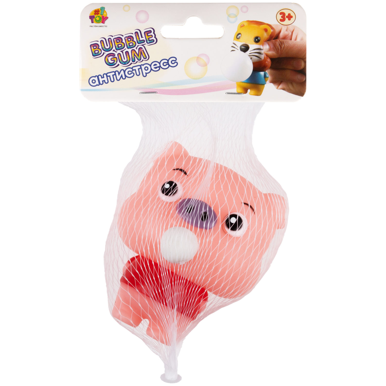 1TOY Bubble Gum-антистресс "Животные" 7,5х6х6 см, 12 видов в ассортименте