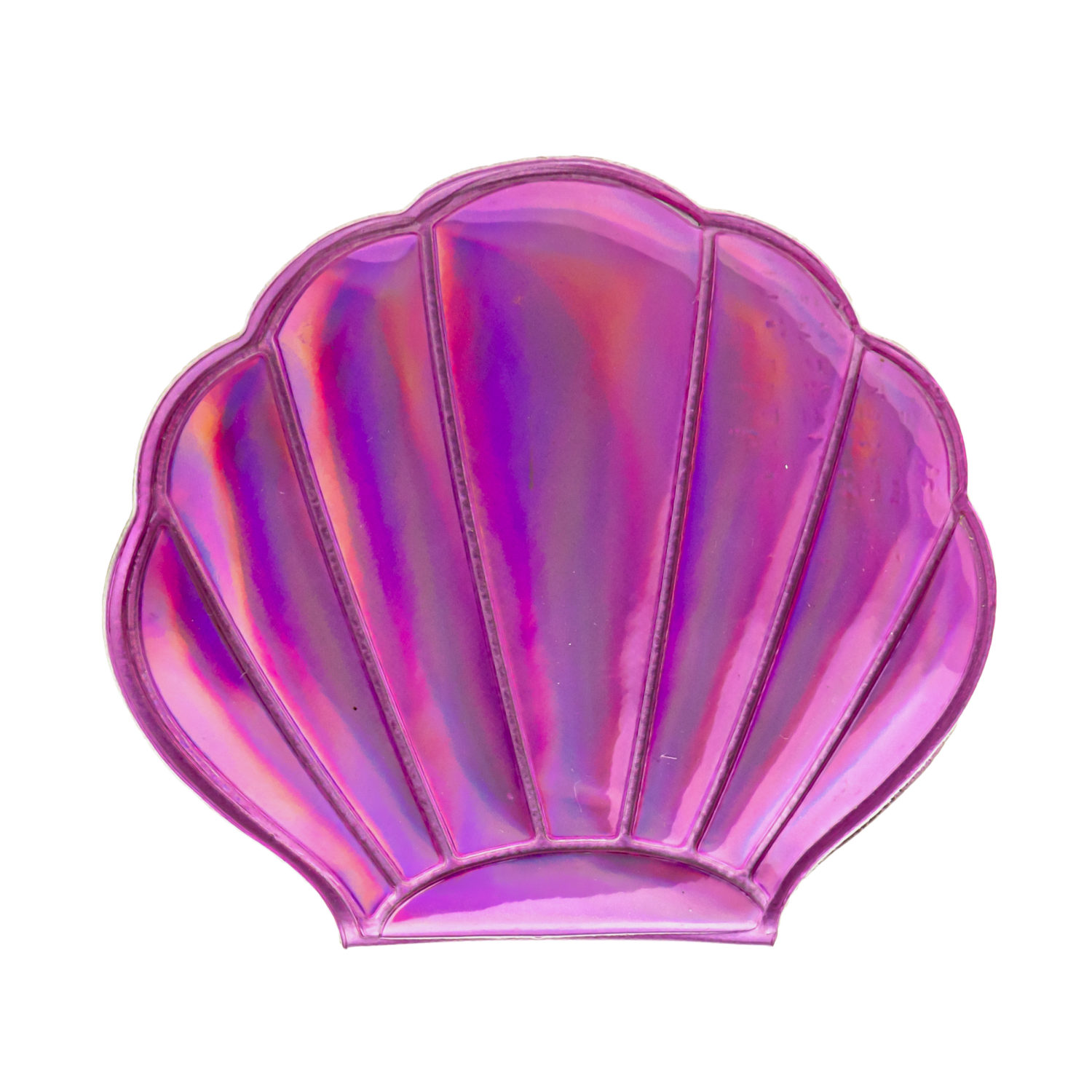 Lukky Набор 3 в 1: расческа+зеркальце "Ракушки" в косметичке, розовый