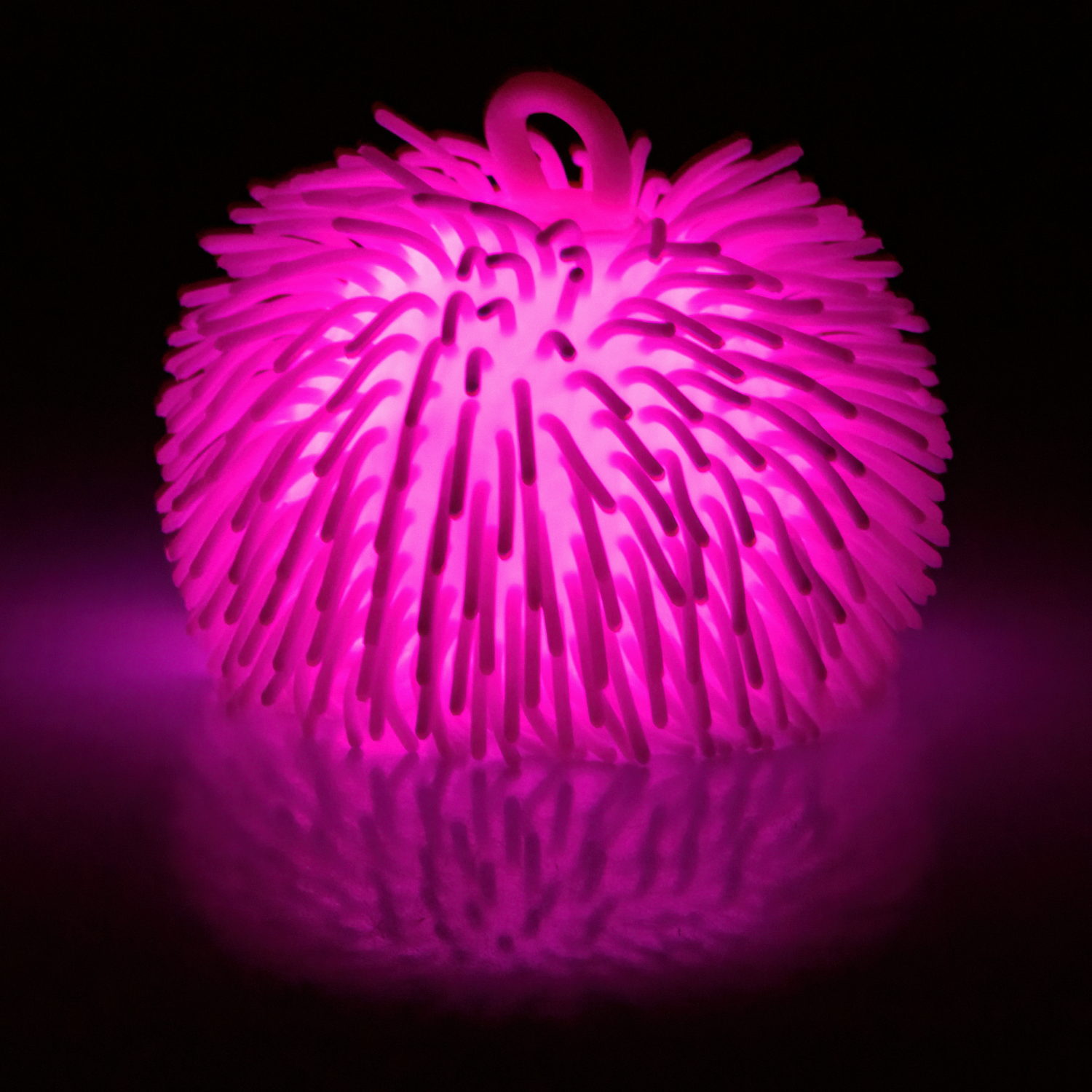 Игрушка-антистресс для рук 1toy Йо-Ёжики, шар 15 см, со светом, 4 цвета в ассортименте