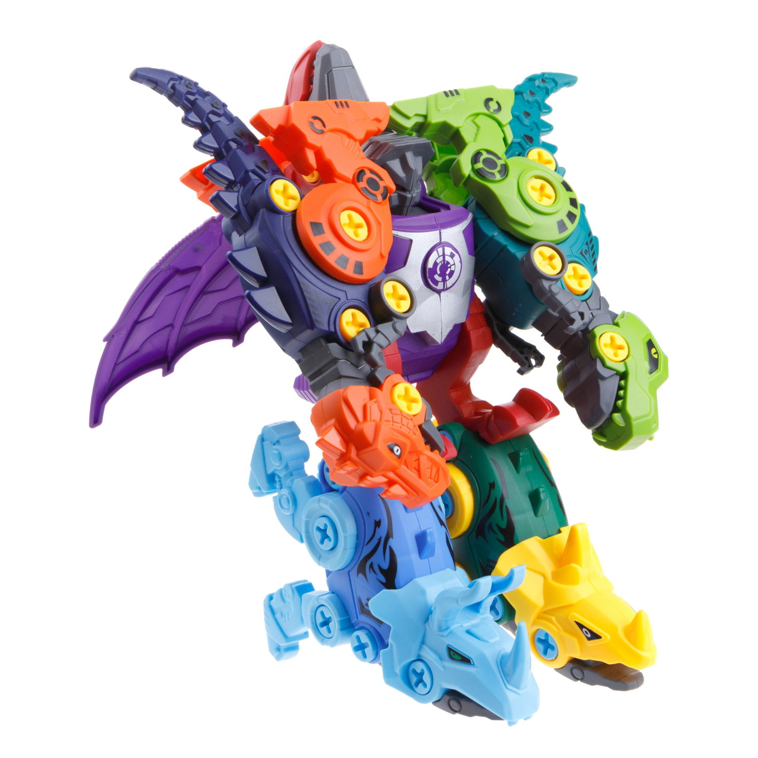 1Toy Трансботы "Зоотехника" (д/б 5 шт., в асс. 5 видов, из 5 шт. собирается большой робот)