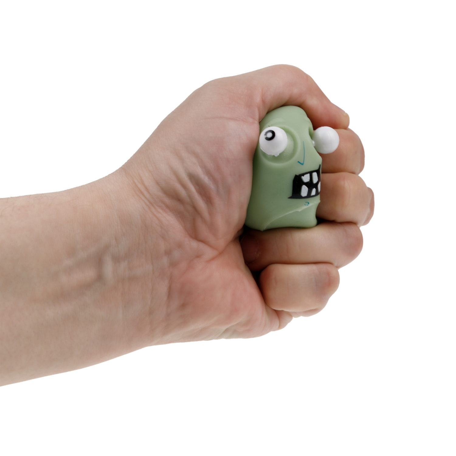 1toy Пучеглаз-антистресс "Зомби" 5,5х5x4,7 см, 4 вида в асс., 12 шт. в д/б