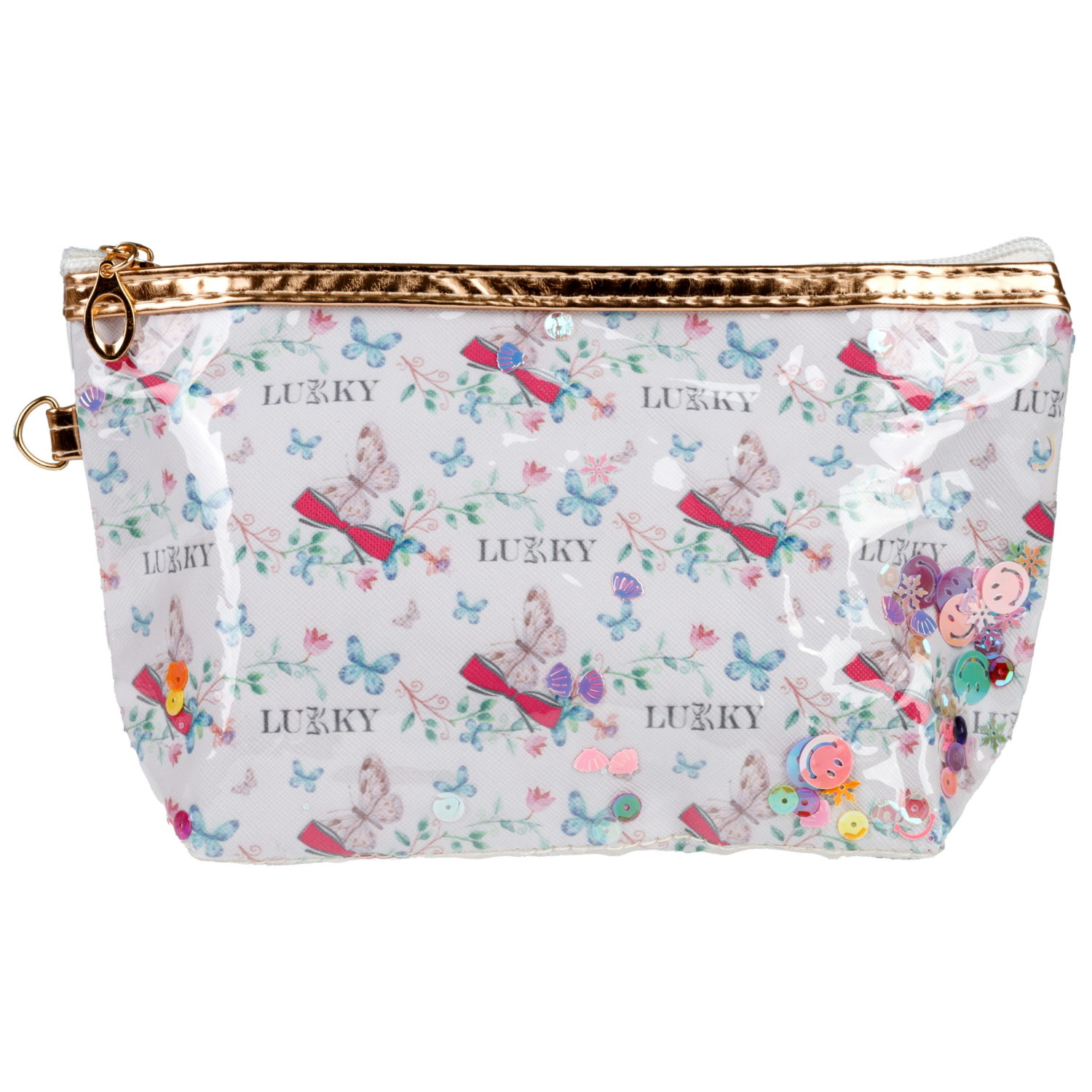 Косметичка с подвижными блёстками Lukky Lukky Style, 22*14*7 см