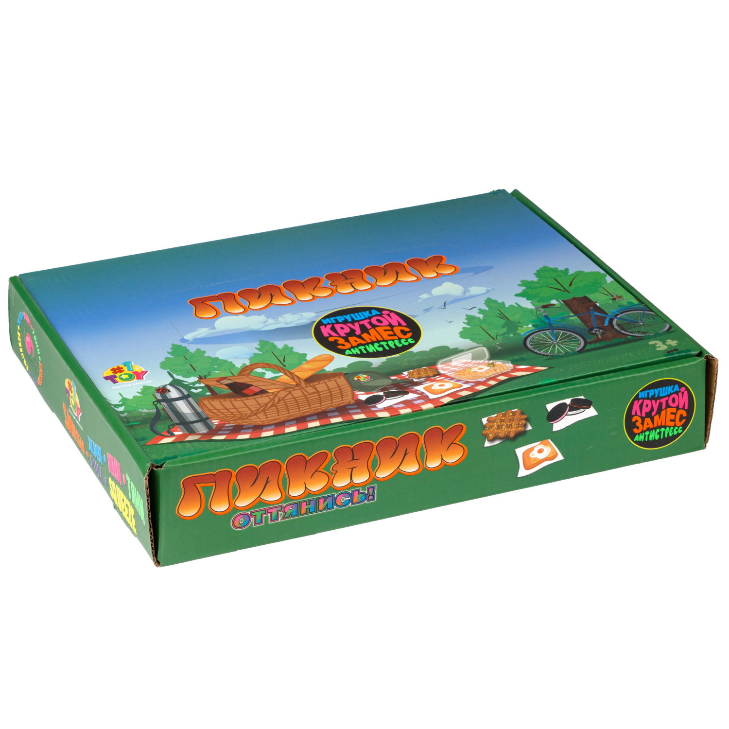 Игрушка-антистресс 1TOY Крутой замес «Тост с яичницей»