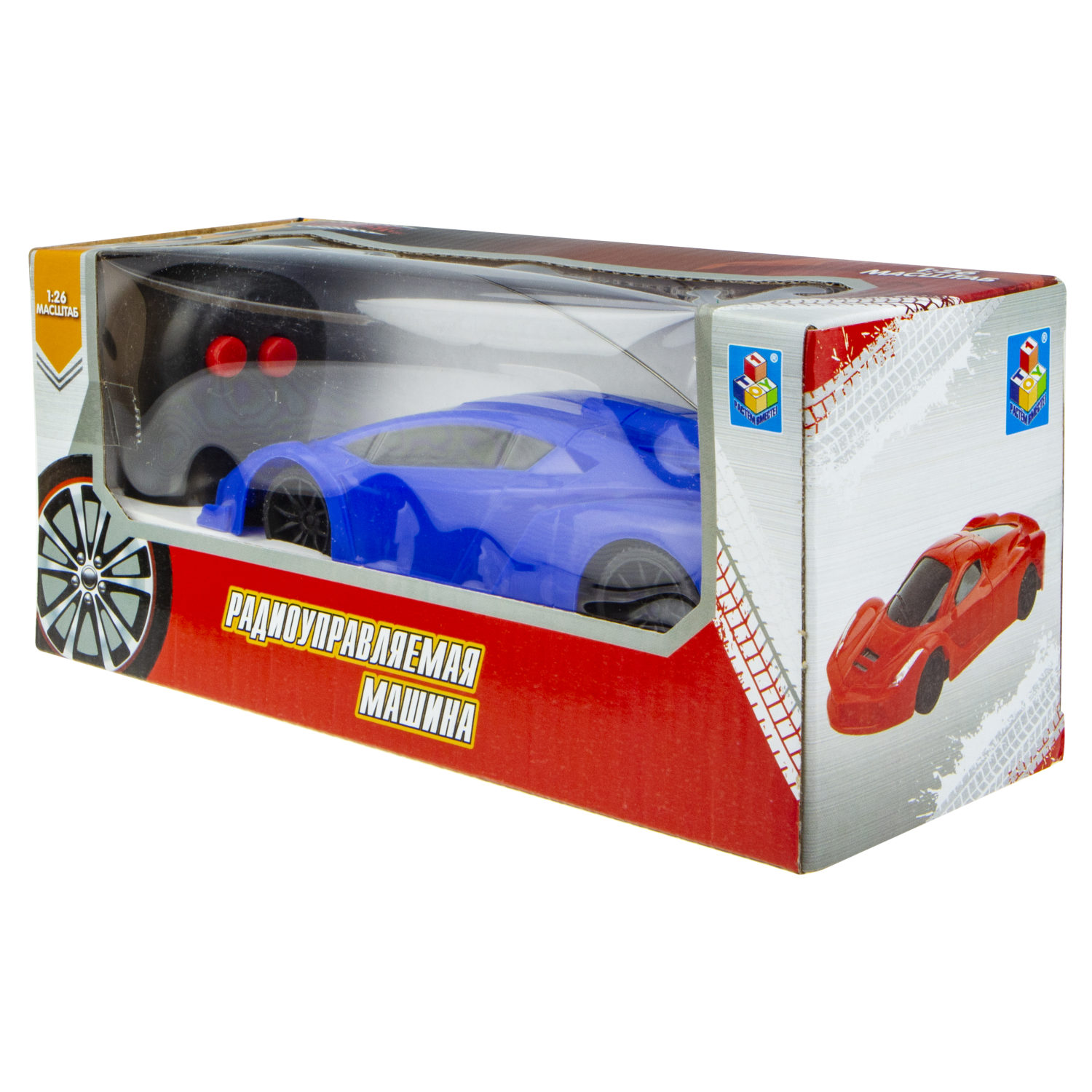 Машинка 1TOY "Спортавто" машина на р/у, синяя